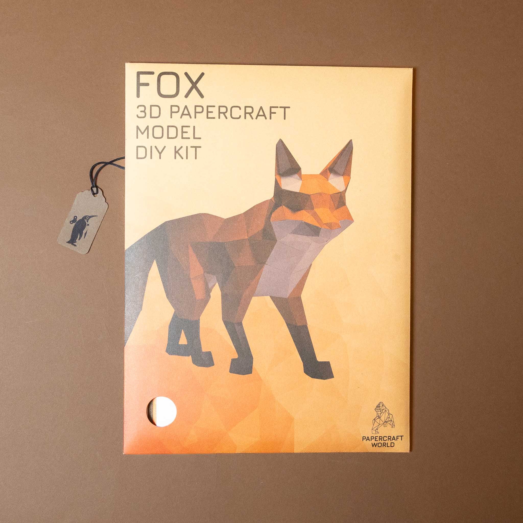 build-your-own-3-d-origami-fox-model-kit-standing