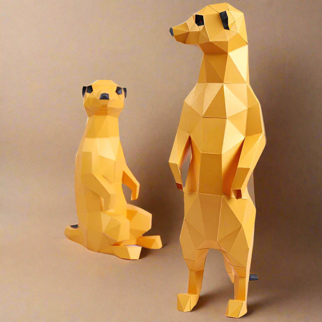 build-your-own-3-d-origami-meerkatduo-model-kit-completed-model