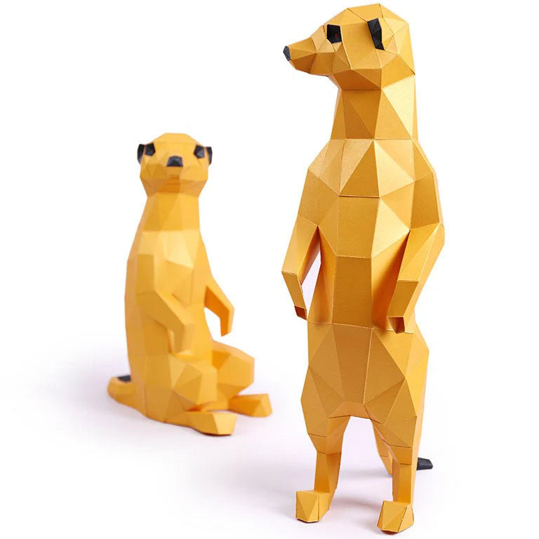 build-your-own-3-d-origami-meerkatduo-model-kit-completed-model