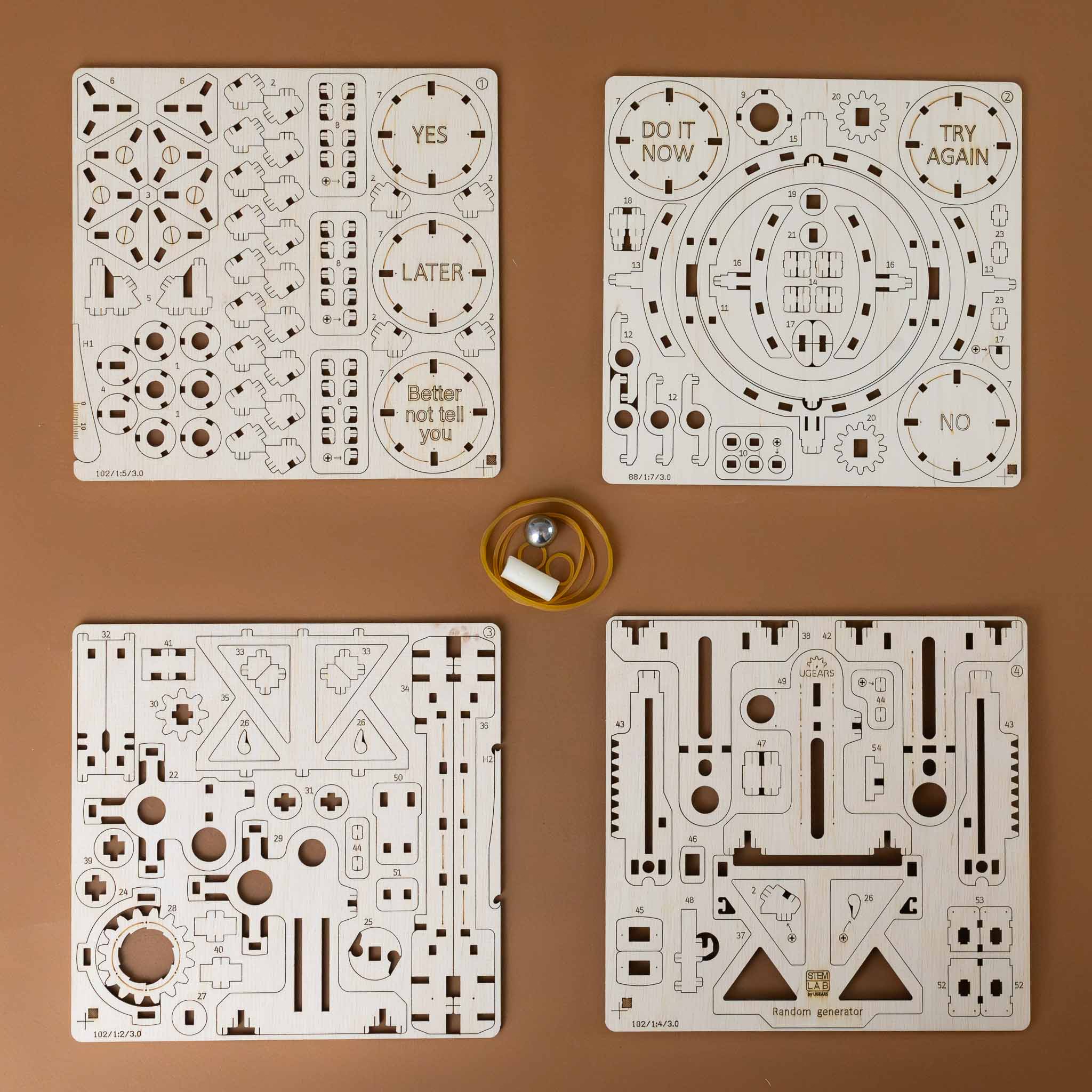 build-your-own-random-generator-die-cut-pieces-metal-ball-and-rubber-bands-for-assembly