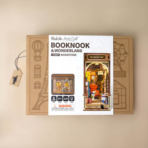 build-your-own-wooden-book-nook-petite-book-shoppe-box-with-picture-of-finished-booknook