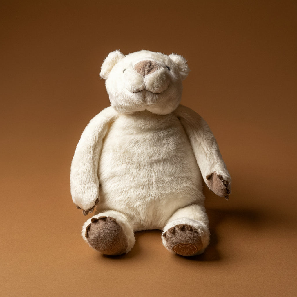 calinours-white-polar-bear-stuffed-animal-sitting