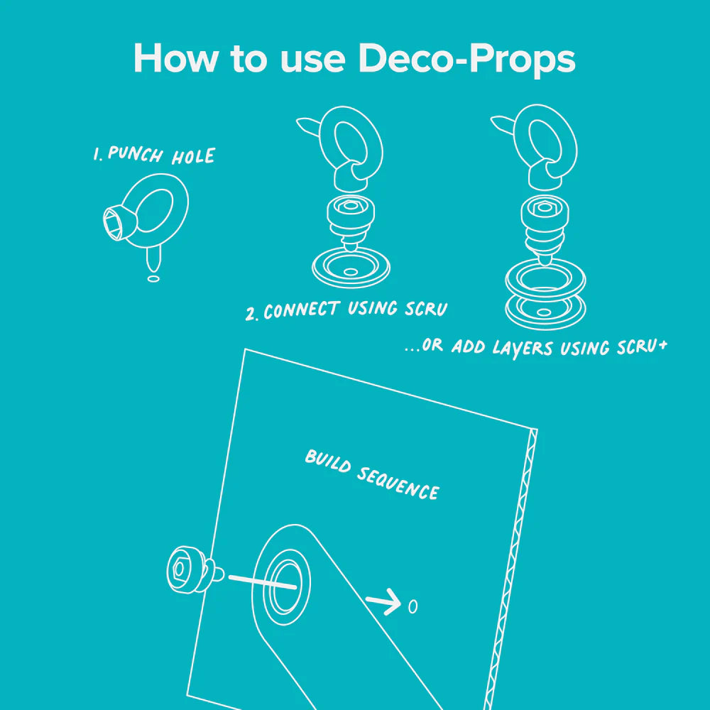 Instructions on how to use Deco-Props with a blue background