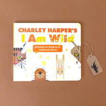 Load image into Gallery viewer, charley-harpers-i-am-wild-board-book-cover-with-otter-cheetah-bunny