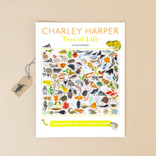Load image into Gallery viewer, charley-harpers-tree-of-life-sticker-book-covered-with-all-types-of-animals-critters-birds-and-sea-life