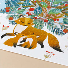 Load image into Gallery viewer, classic-advent-calendar-beneath-the-tree-foxes