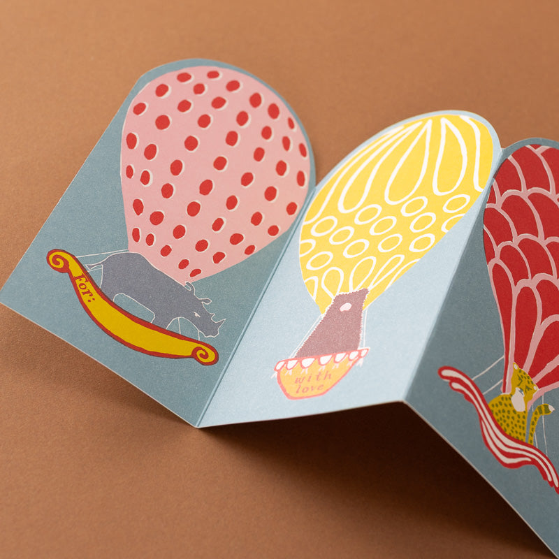 Concertina Greeting Card | Balloon Animals