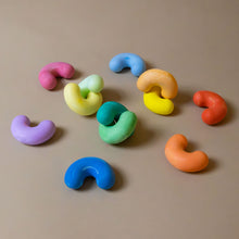 Load image into Gallery viewer, macoroni-noodle-shaped-rainbow-of-colored-chalk