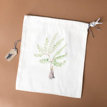 Load image into Gallery viewer, cotton-drawstring-pouch-fabulous-fern-ii