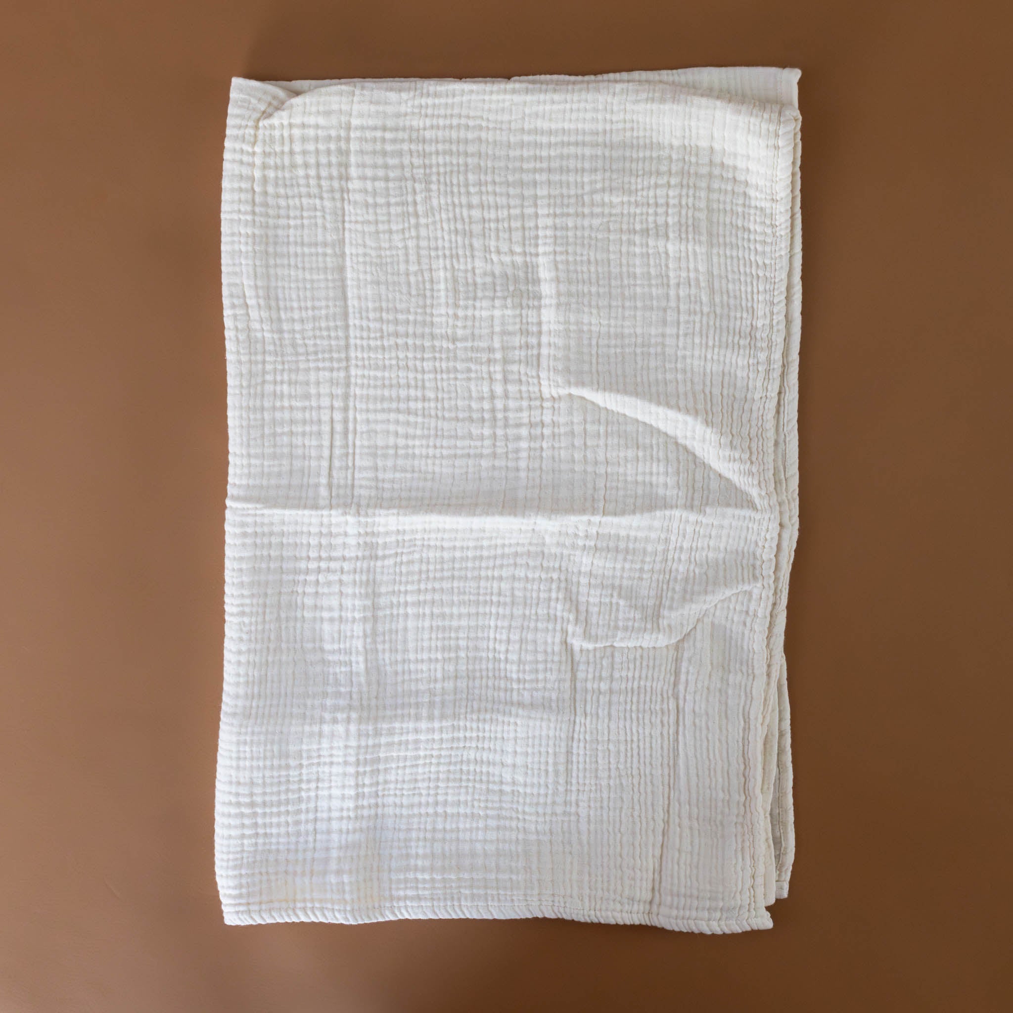 Cotton Muslin Baby Blanket | Ecru