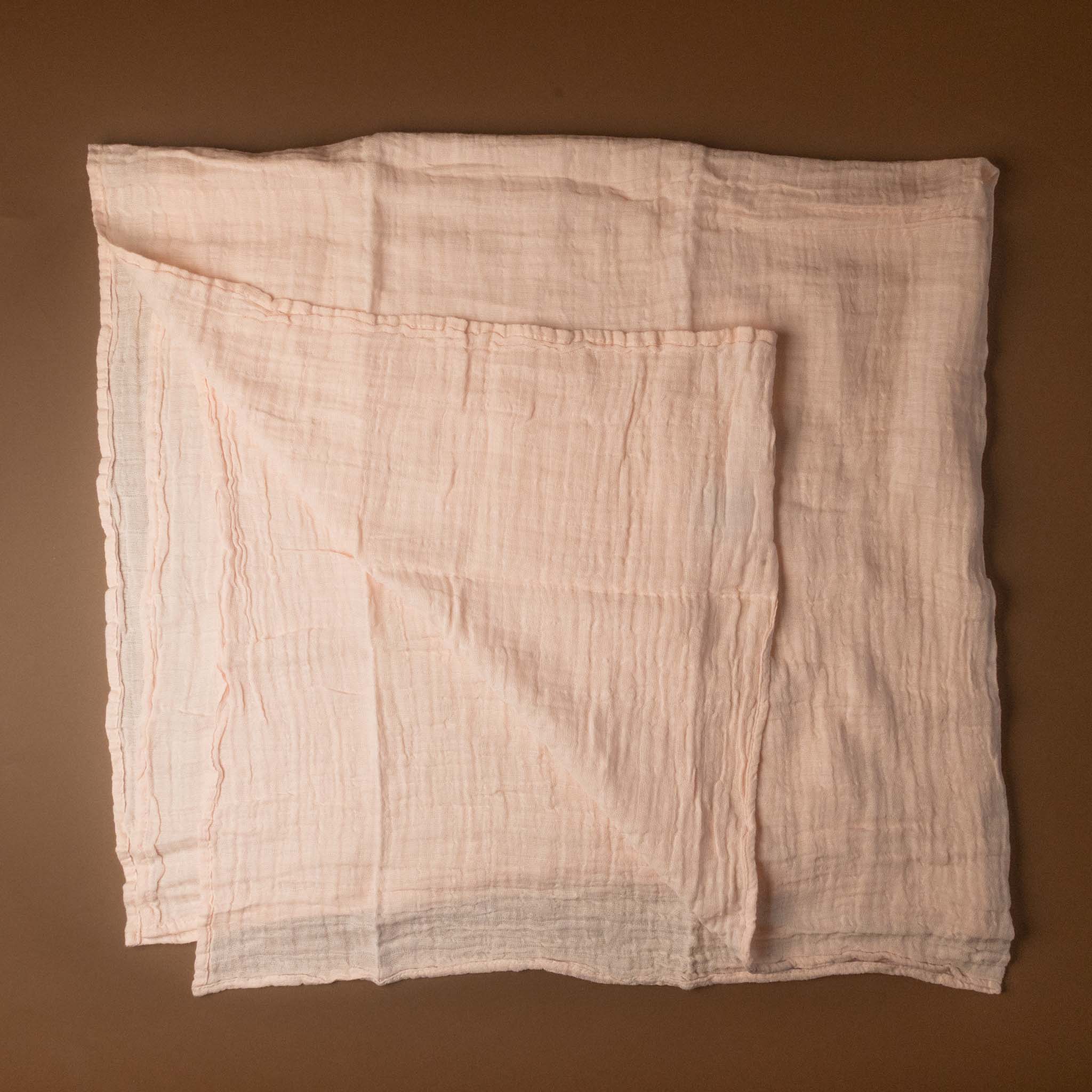 Cotton Muslin Swaddle | Blush