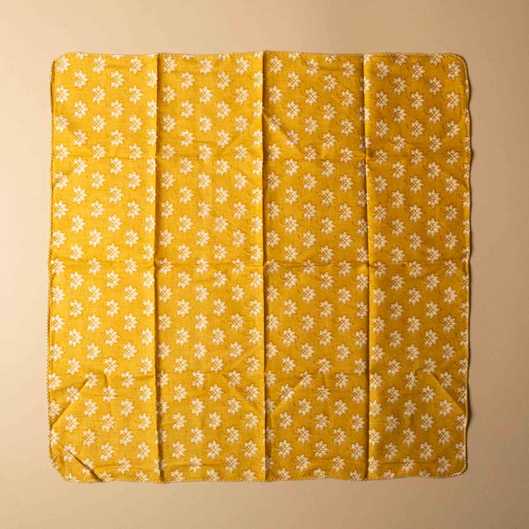 Cotton Print Napkin Set | Plumbago Gold