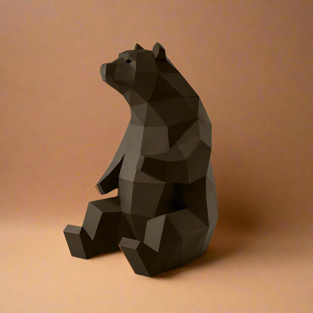 create-your-own-3-d-origami-bear-model-kit-completed-model-brown