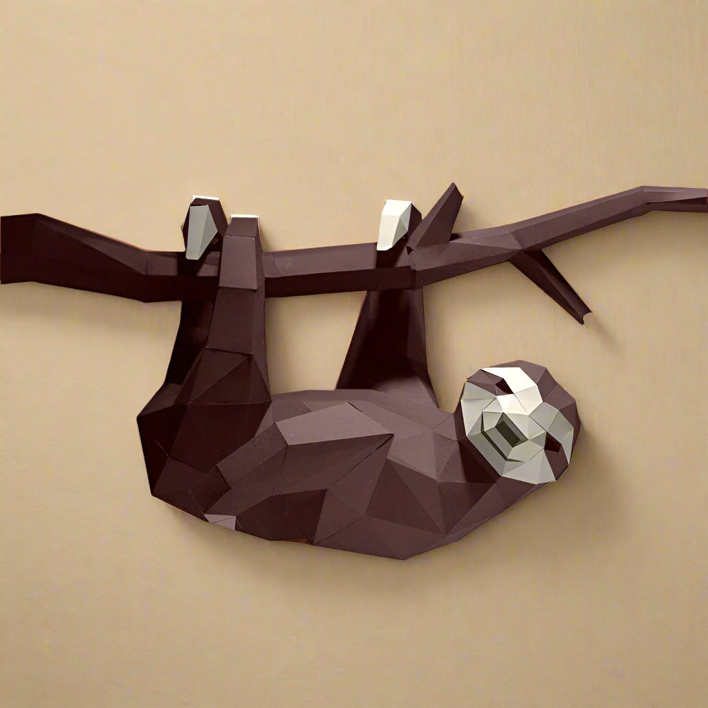 create-your-own-3-d-origami-sloth-wall-art-kit-finished-model