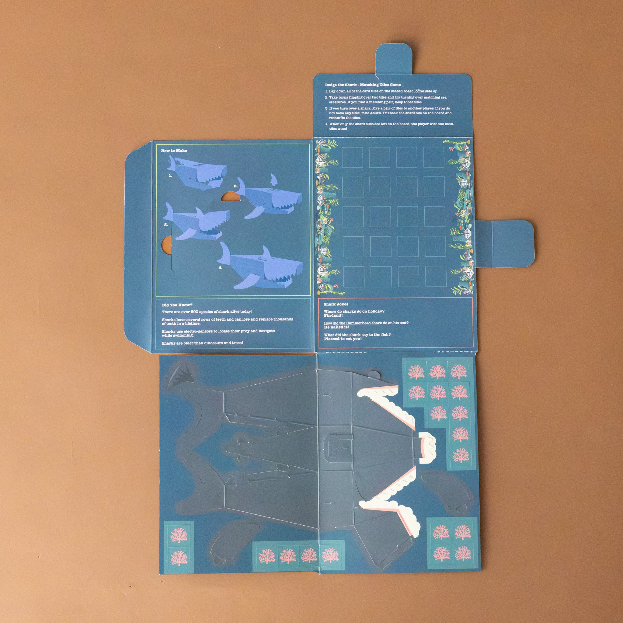 create-your-own-chomping-shark-kit displayed