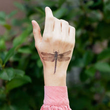Load image into Gallery viewer, Dragonfly Temporary Tattoo Pair