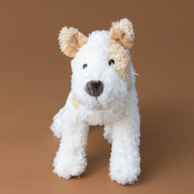 Load image into Gallery viewer, eliot-the-dog-medium-white-and-tan-stuffed-animal-with-red-collar