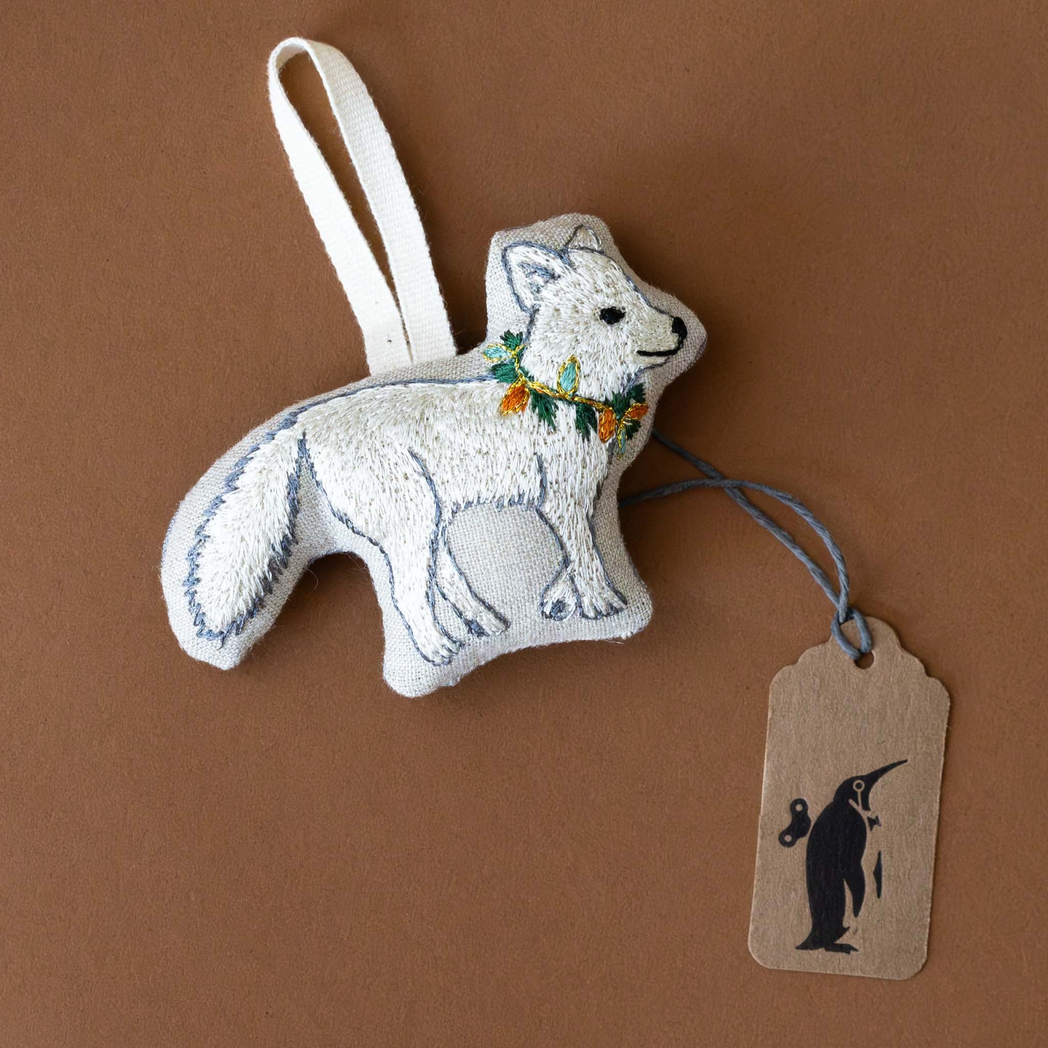 embroidered-ornament-bright-white-fox