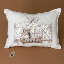 Load image into Gallery viewer, embroidered-pocket-pillow-woodland-apothecary