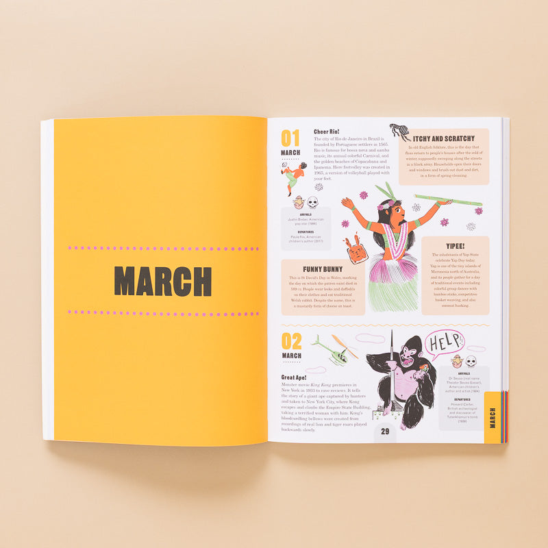 every-day-amazing-fun-facts-for-all-365-days-of-the-year open page march