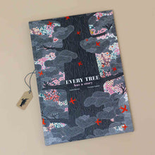 Load image into Gallery viewer, every-tree-has-a-story-book-cover-with-a-large-trunk-dressed-with-red-birds-and-cherry-blossoms