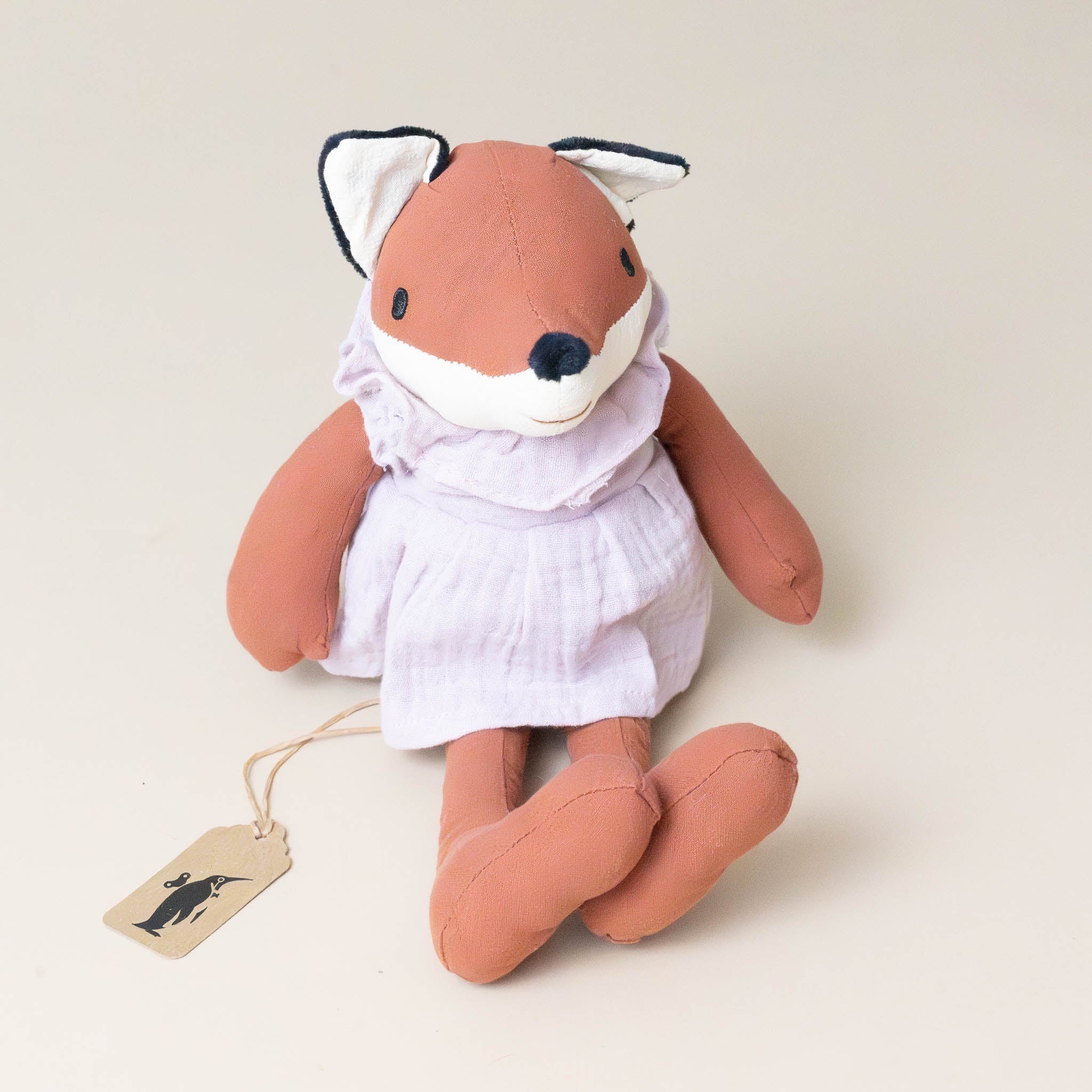 fanny-the-fox-plush-rattle-with-pink-dress-front