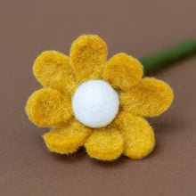 Load image into Gallery viewer, felt-anemone-ochre-close-up-eight-petals