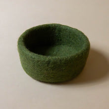 Load image into Gallery viewer, interior-of-small-forest-green-felt-dish