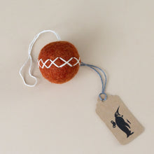 Load image into Gallery viewer, felt-embroidered-christmas-ball-ornament-terracotta