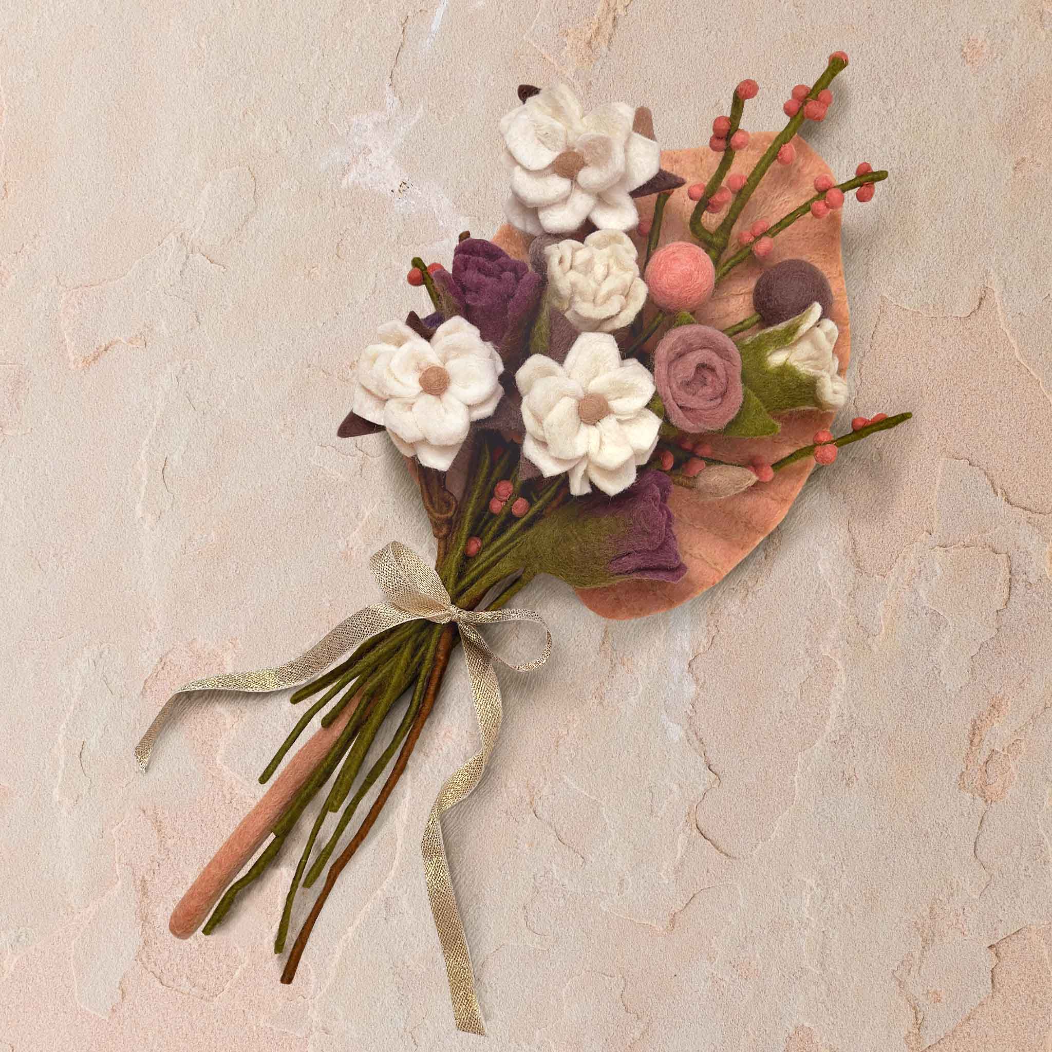 Felt Floral Bouquet | Magnolia