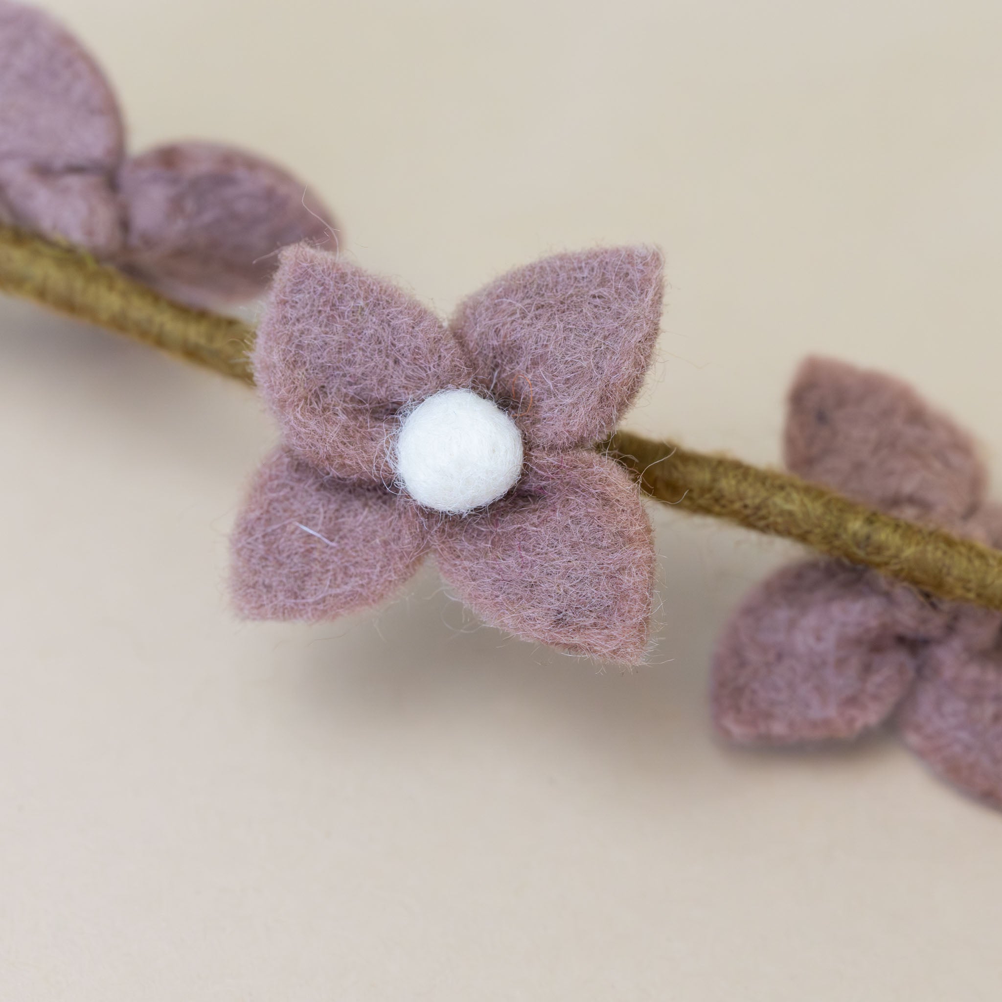 Felt Flower Stalk | Dusty Mauve