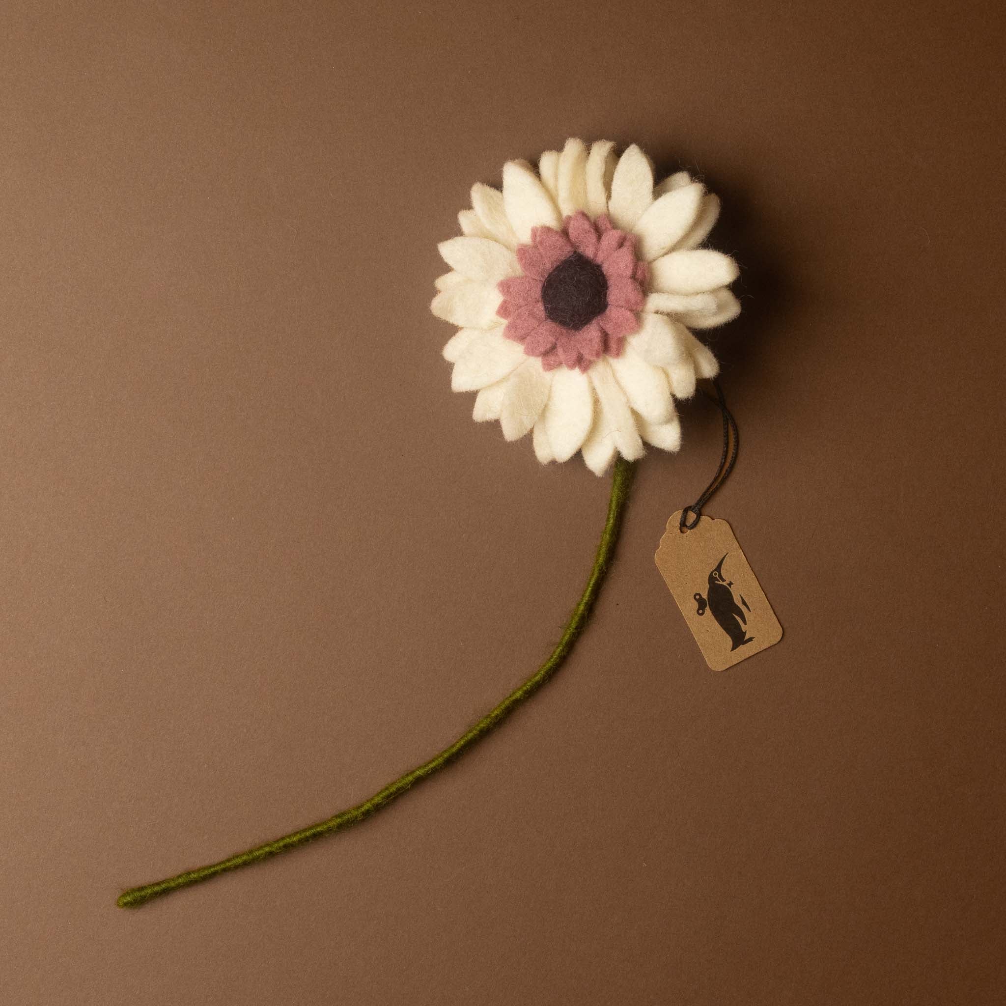 Felt Gerbera Daisy | White