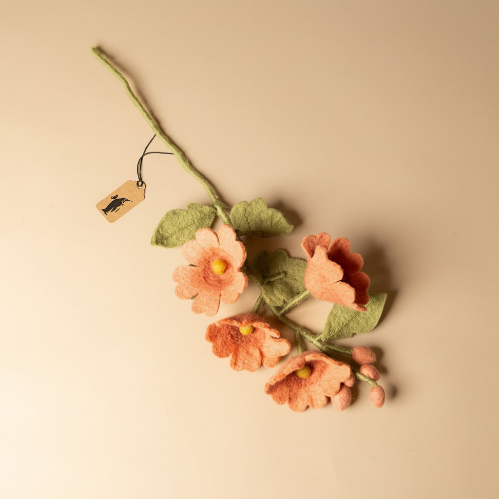felt-hollyhock-branch-salmon