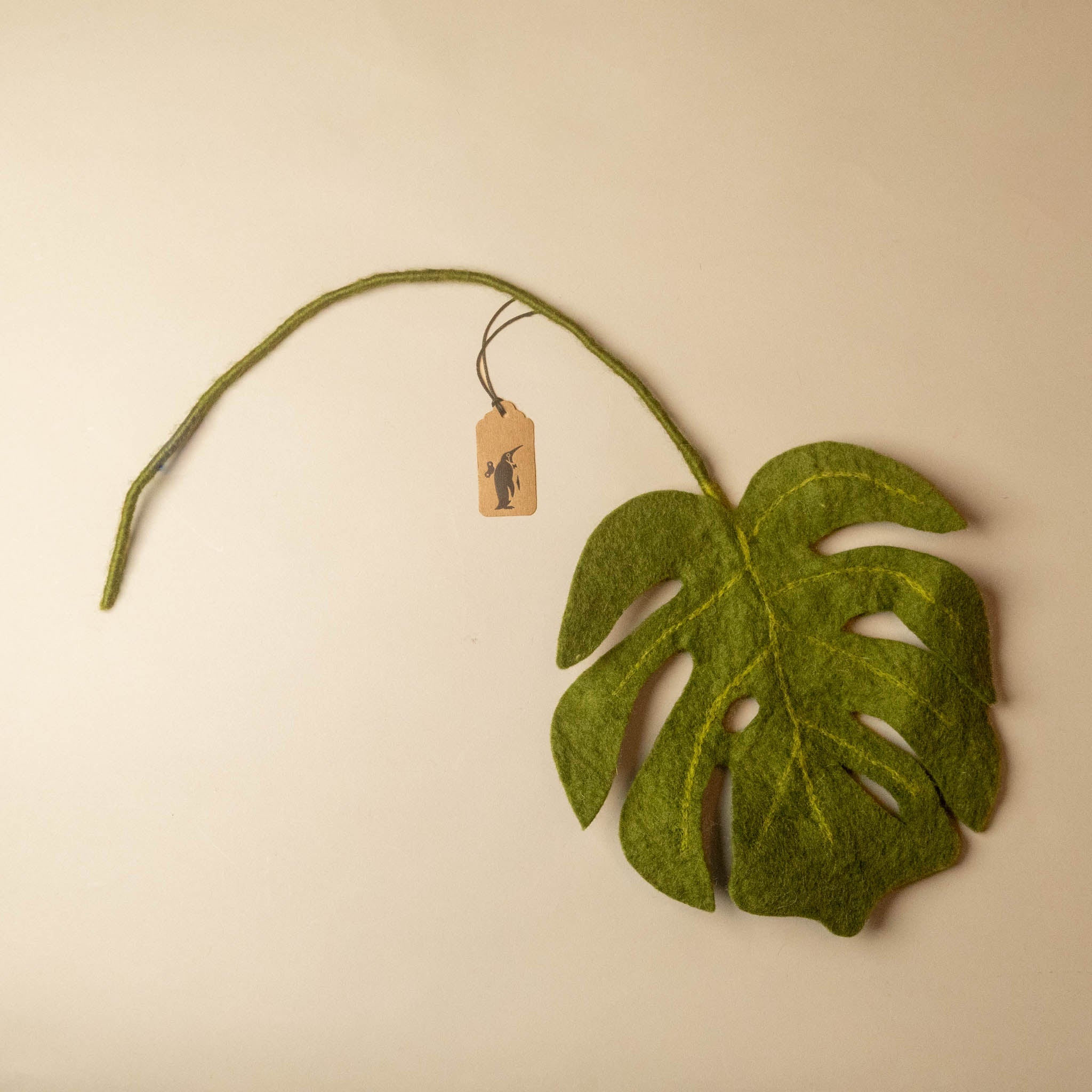 Felt Monstera Leaf Branch