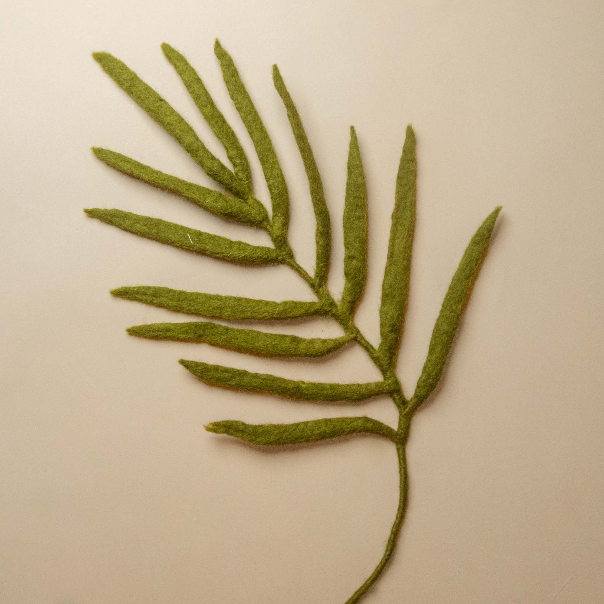 Felt Palm Leaf Branch