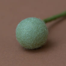 Load image into Gallery viewer, felt-pom-flower-mint-green-close-up