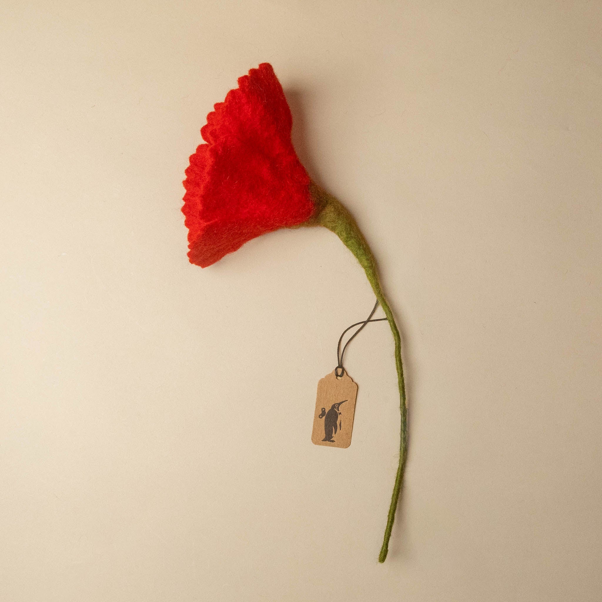 Felt Poppy Flower |  Red