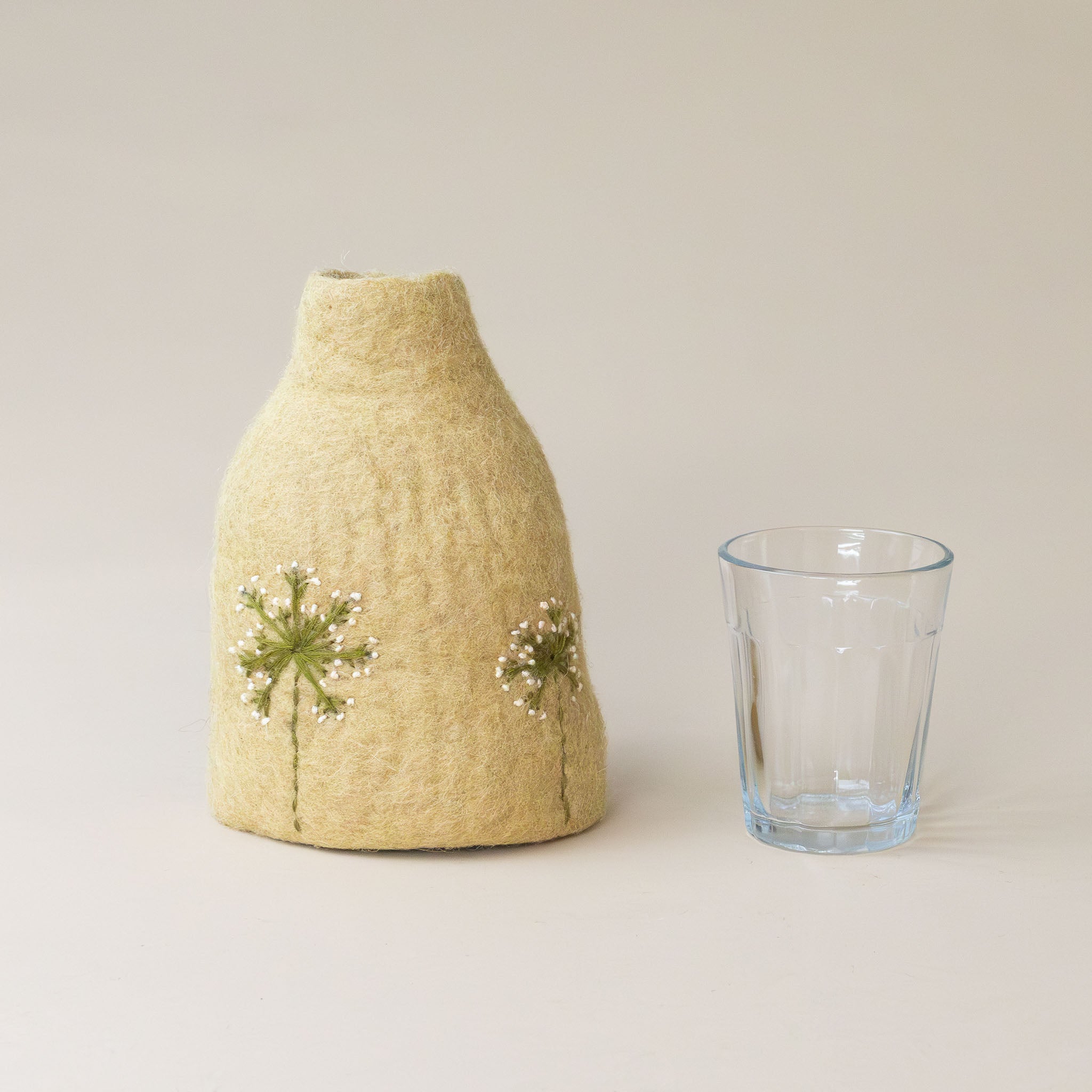 Felt Vase | Ochre Florals