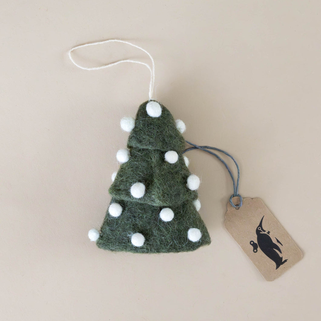 felted-christmas-tree-ornament--green-with-white-pom-poms