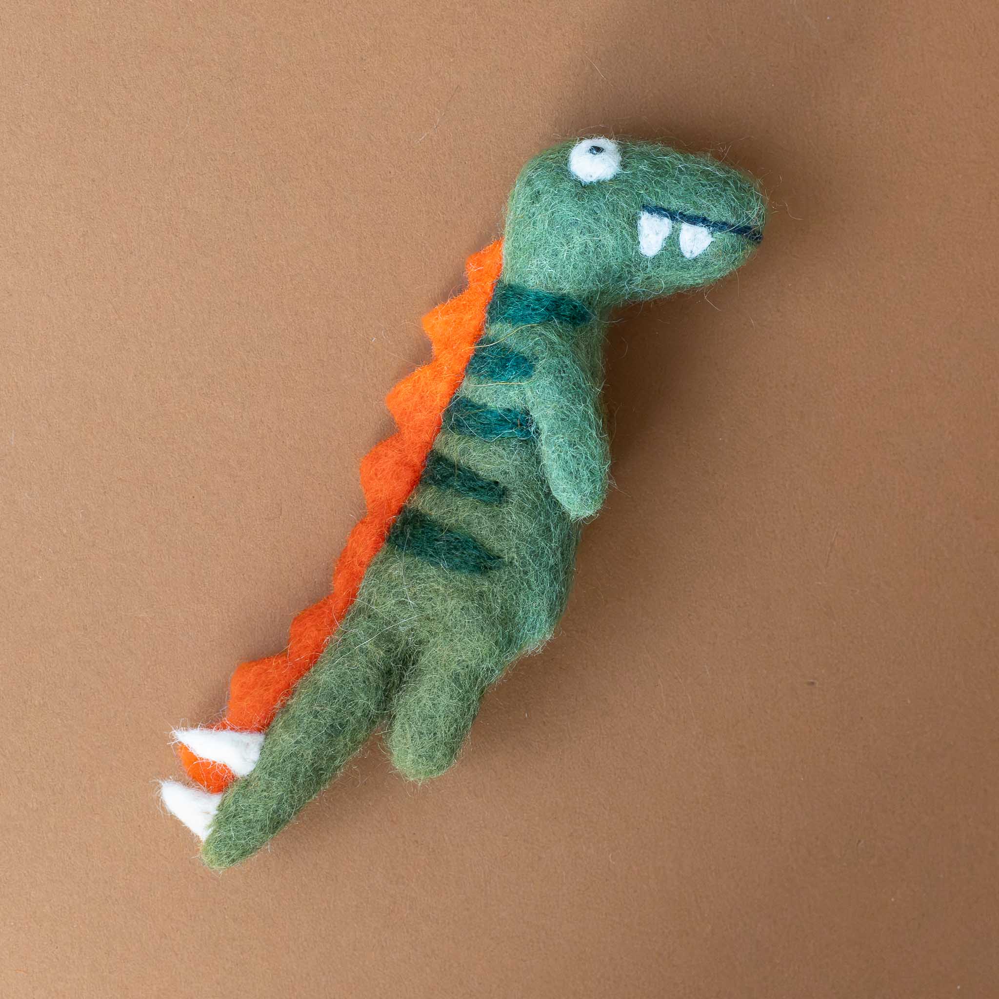 Felted Finger Puppet | Grrreen Dino