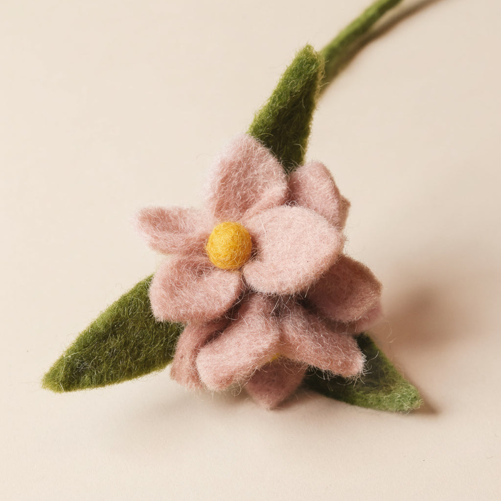 Felted Flower Stem | Blush