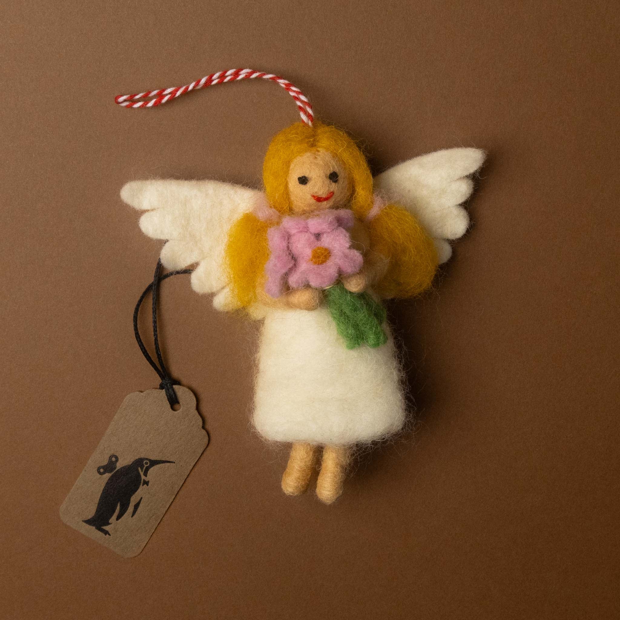 Felted Garden Fairy  Ornament | Cloud Bouquet