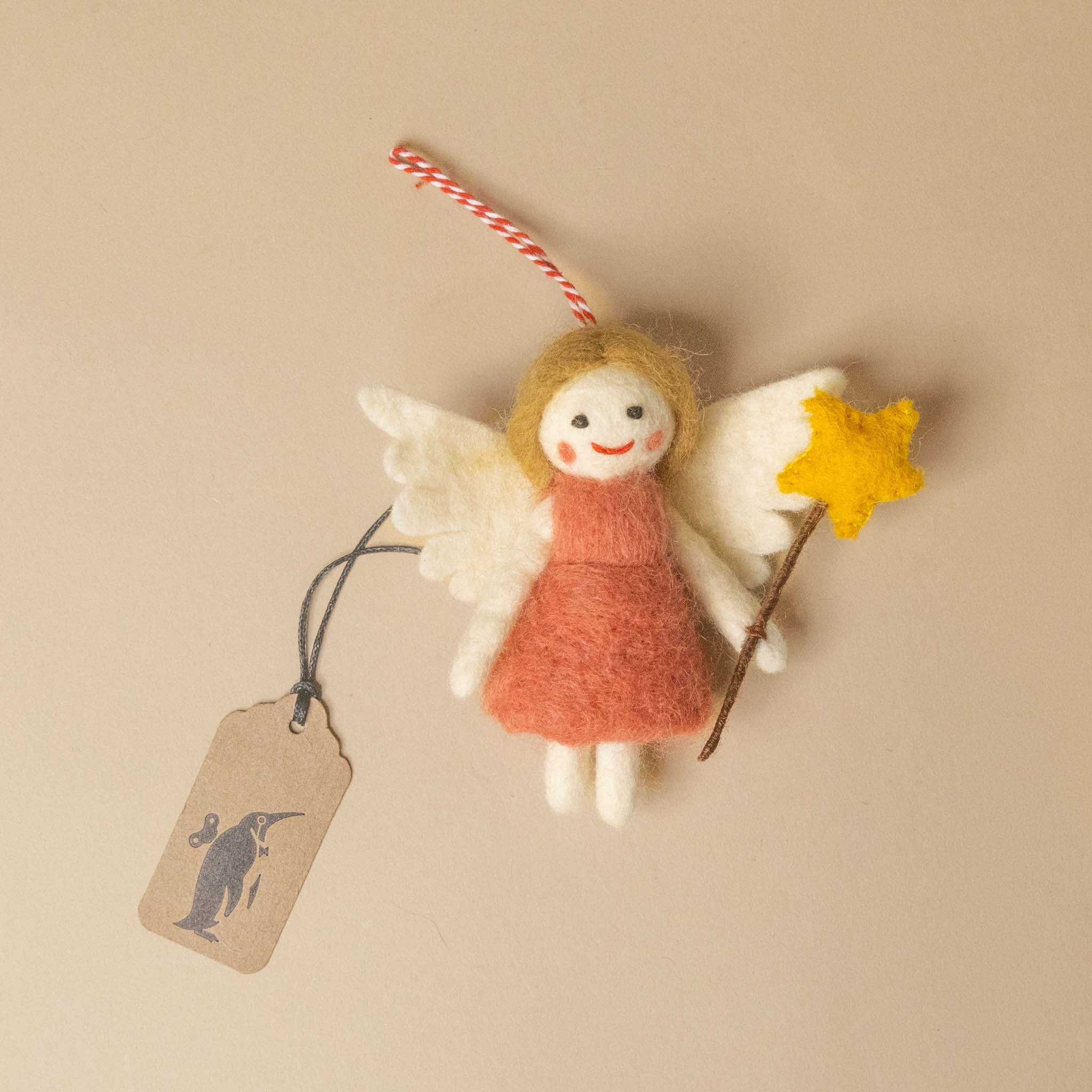 Felted Garden Fairy Ornament | Rosey Star