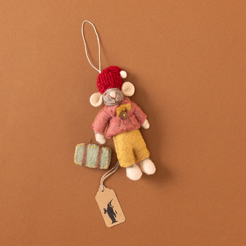 felted-grey-mouse-ornament-pink-jacket-with-suitcase