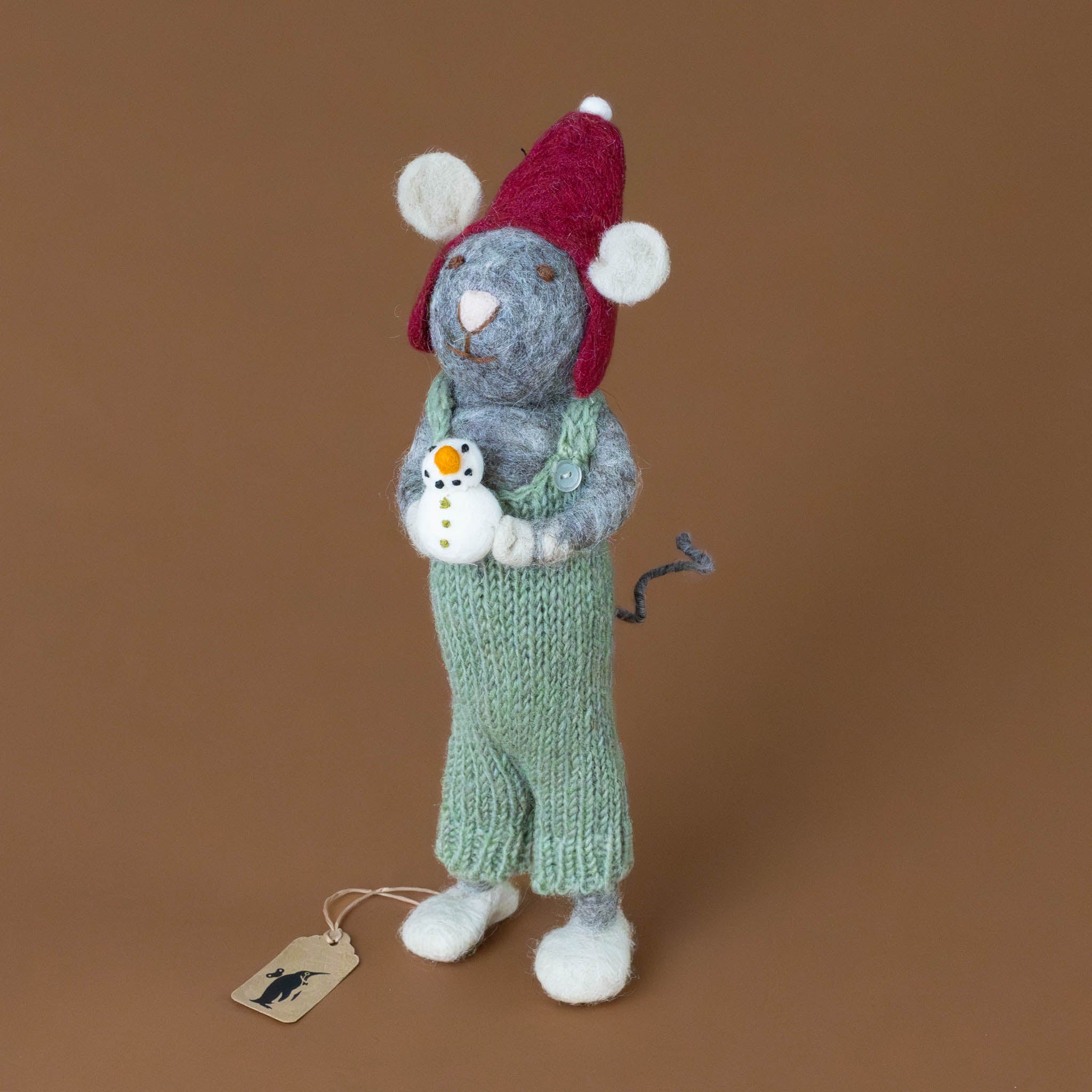 felted-grey-mouse-sage-overalls-and-red-hat-with-snowman