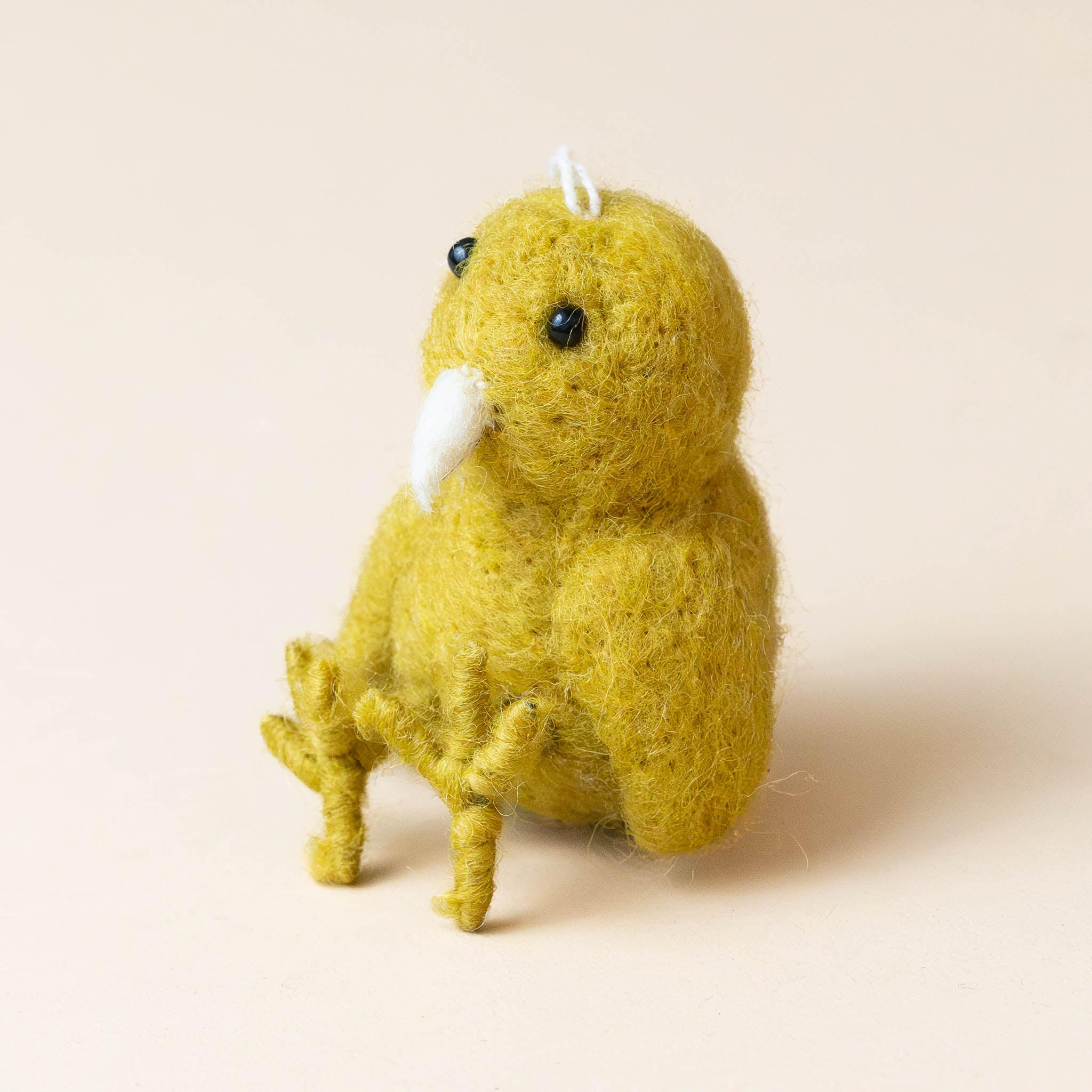 felted-sitting-yellow-chickie-ornament-side