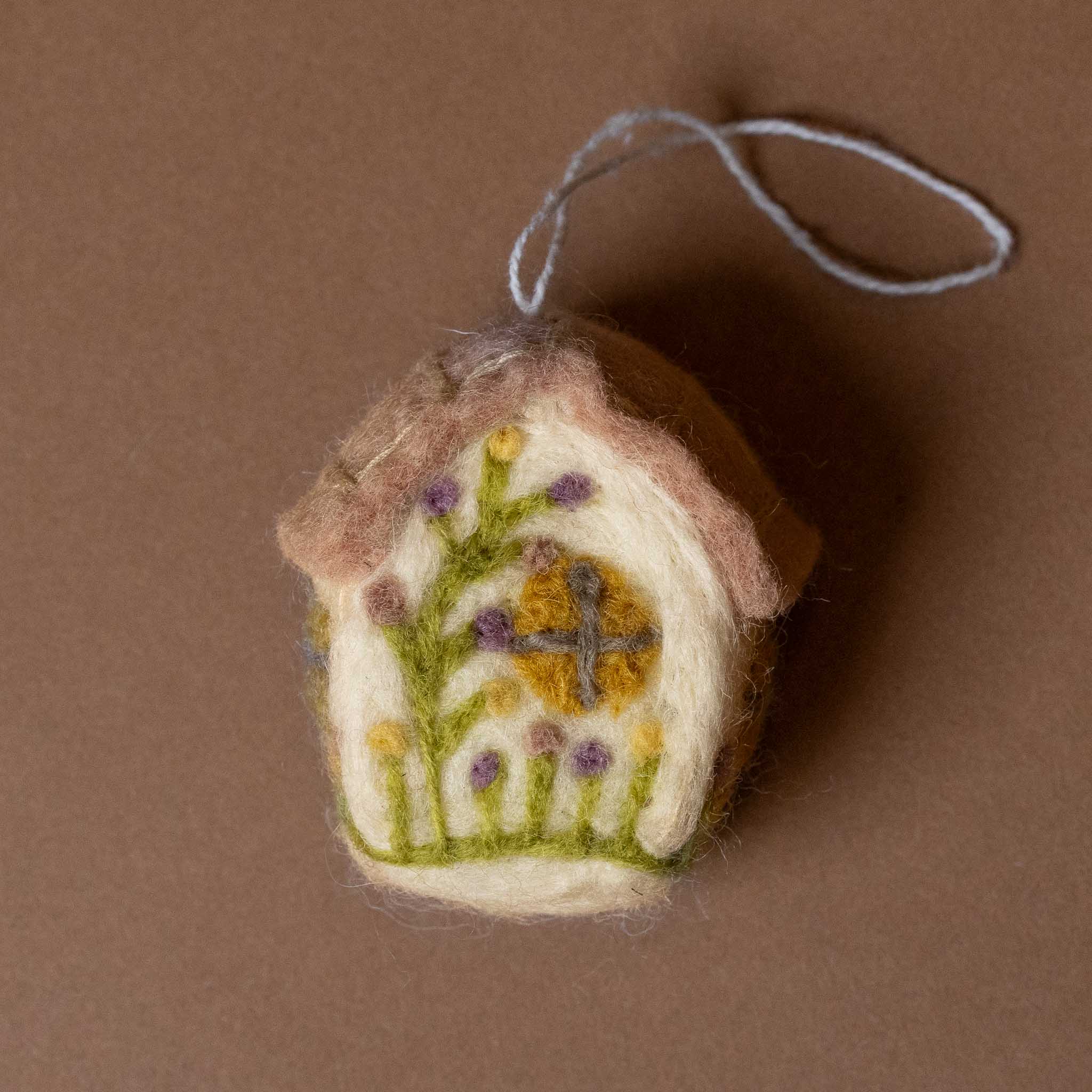 Felted Spring House Ornament | Floral