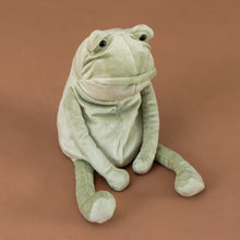 Load image into Gallery viewer, fergus-frog-1-soft-green-with-long-legs-and-arms