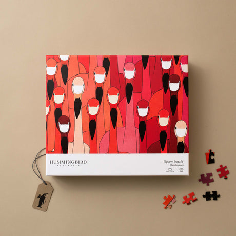 flamboyance-1000pc-puzzle-box-with-image-of-different-shades-of-flamingo-heads-stacked