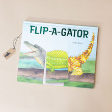 Load image into Gallery viewer, flip-a-gator-flip-and-flop-book-cover-with-an-alligator-head-lizard-body-and-kimono-dragon-tail